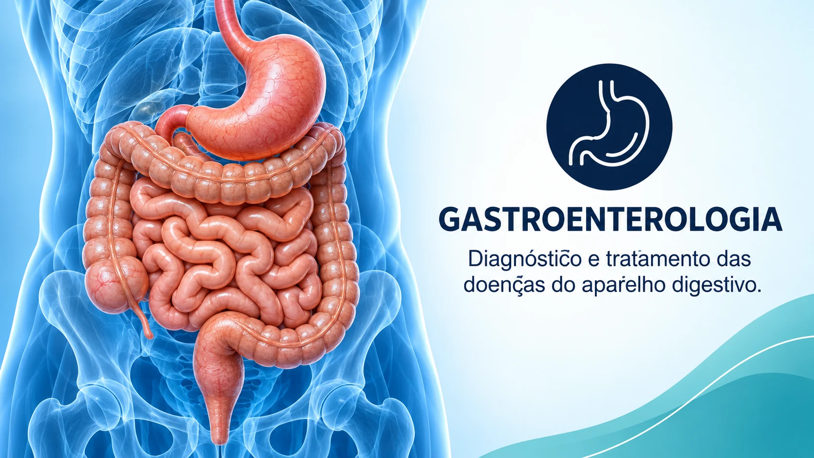 Gastroenterologia — Diagnóstico e tratamento das doenças do aparelho digestivo.